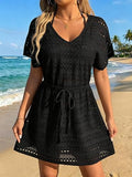 Half Sleeve Cover Up Dress