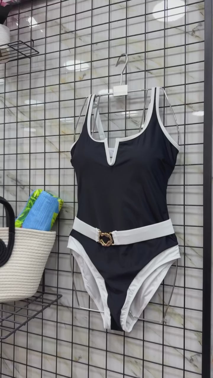 Spicy Belt One Piece Swimsuit